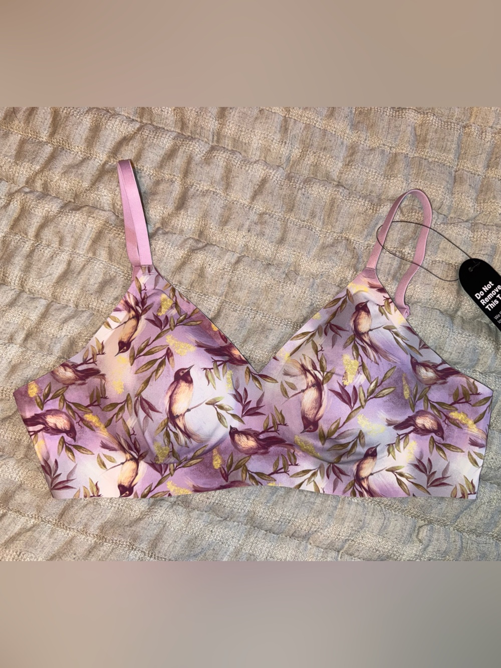 Floret Relief Bra